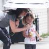 Megan Fox emmène ses enfants Noah et Bodhi à la crèche à Los Angeles, le 6 aout 2015 