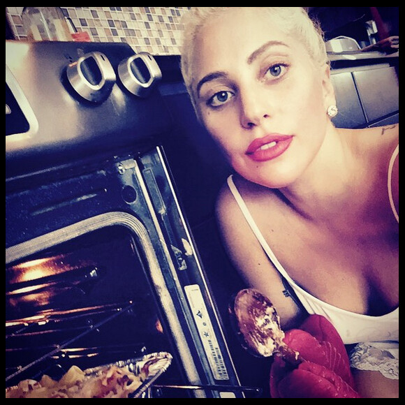 Lady Gaga fait la cuisine / aout 2015