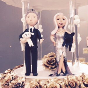 Lady Gaga et Tony Bennett en miniatures pour le gateau d'anniversaire pour du célèbre crooner de jazz / aout 2015