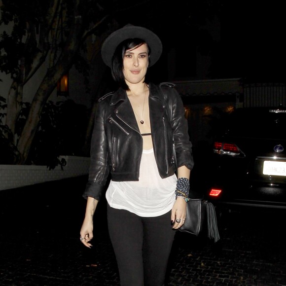 Rumer Willis à la sortie du Chateau Marmont à Los Angeles, le 26 juin 2015