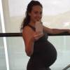Polly Parsons, chérie de Thomas Vermaelen et enceinte de leur deuxième enfant le 30 août 2015.