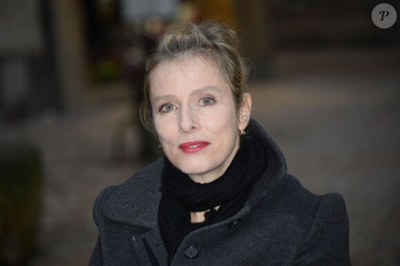 Karin Viard lors du photocall du film "Lulu, femme nue" - 22e Festival du Film de Sarlat, le 14 novembre 2013.