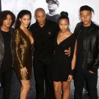 Dr. Dre : En famille pour présenter le film de ses débuts