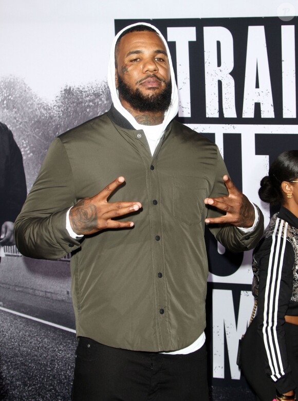 Jayceon Terrell Taylor (The Game) - Avant-première du film "N.W.A - Straight Outta Compton" à Los Angeles, le 10 août 2015.  Straight Outta Compton Premiere held at Ther Microsoft Theatre in Los Angeles, California on 8/10/15.10/08/2015 - Los Angeles