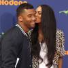 Ciara et son compagnon Russell Wilson - People au "Nickelodeon Kid's Choice Sports Awards" à Westwood. Le 16 juillet 2015  