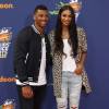 Ciara et son compagnon Russell Wilson - People au "Nickelodeon Kid's Choice Sports Awards" à Westwood. Le 16 juillet 2015 