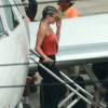 Exclusif - Kylie Jenner arrive à Mexico. Le 10 août 2015.