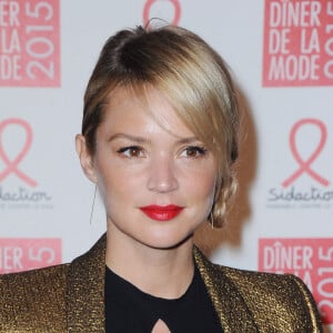 Virginie Efira - Dîner de la mode pour le Sidaction au pavillon d'Armenonville à Paris le 29 janvier 2015