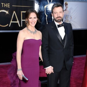 Jennifer et Ben Affleck arrivent à la 85ème cérémonie des Academy Awards, le 24 février 2013 à Los Angeles