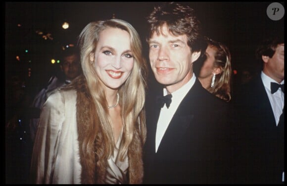 Mick Jagger et sa femme Jerry Hall, présents à une soirée à New York le 29 septembre 1992