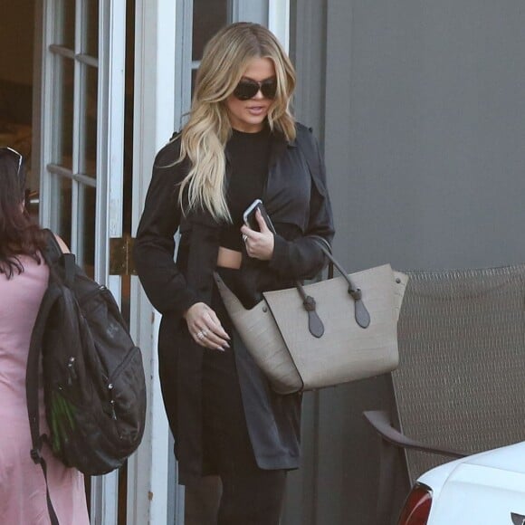 Khloe Kardashian - Les soeurs Kardashian se rendent dans un studio à Los Angeles, le 11 août 2015. 