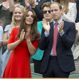 Kate Middleton et le prince William à Wimbledon le 8 juillet 2015.