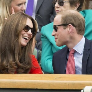 Kate Middleton et le prince William à Wimbledon le 8 juillet 2015.