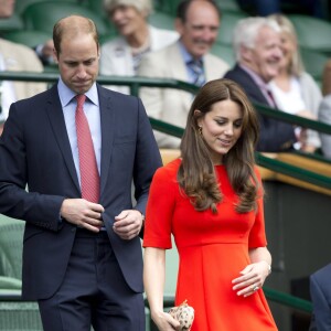 Kate Middleton et le prince William à Wimbledon le 8 juillet 2015.