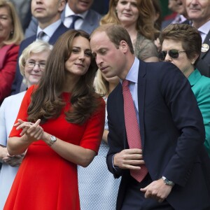 Kate Middleton et le prince William à Wimbledon le 8 juillet 2015.