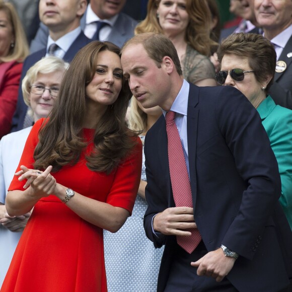 Kate Middleton et le prince William à Wimbledon le 8 juillet 2015.