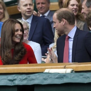 Kate Middleton et le prince William à Wimbledon le 8 juillet 2015.