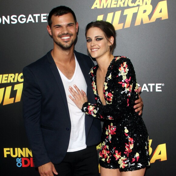 Taylor Lautner, Kristen Stewart - Avant-première du film "American Ultra" au Ace Hotel à Los Angeles, le 18 août 2015.