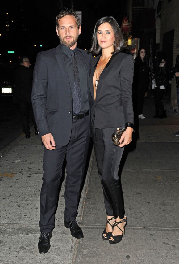 Josh Lucas et sa femme Jessica - Premiere du film "Big Sur" a New York, le 28 octobre 2013.