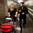 Kelly Clarkson et son époux Brandon, photo Instagram, 2015. La chanteuse a annoncé le 19 août 2015 pendant un concert être enceinte de son deuxième enfant, avec son mari Branson.