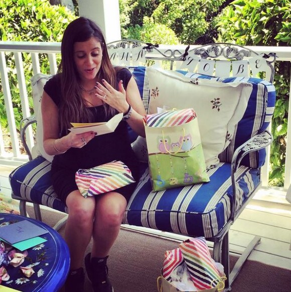 Jaime Feld lors de sa baby shower. Photo postée sur Instagram en juillet 2015