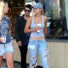Gigi Hadid, son petit ami Joe Jonas et deux amies de sortie à West Hollywood. Los Angeles, le 20 août 2015.