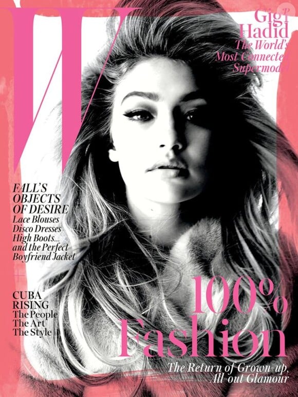 Gigi Hadid photographiée par Steven Meisel pour le numéro de septembre du magazine W.