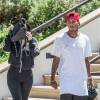Kylie Jenner et Tyga quittent le Marmalade Cafe à Calabasas. Le 22 août 2015.