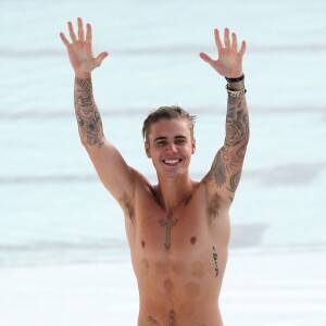 Justin Bieber sur une plage de Sydney, le 29 juin 2015.