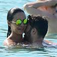 Exclusif - Leila Ben Khalifa (Secret Story 8) et son compagnon Aymeric en vacances à Ibiza en Espagne le 21 juillet 2015.