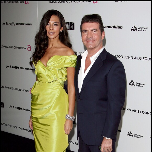 Simon Cowell et Terri Seymour à la 17e édition des Elton John Aids Foundation Party à West Hollywood, le 22 février 2009