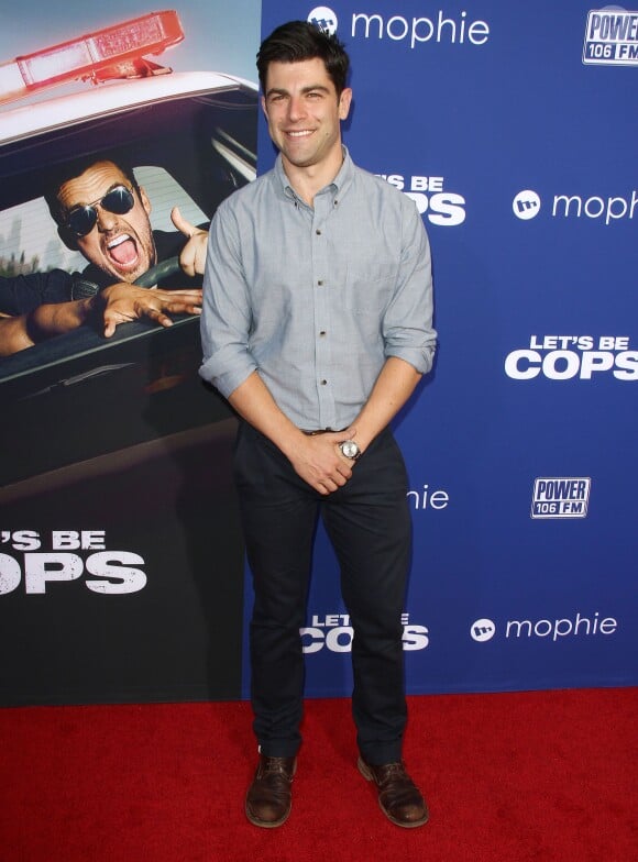 Max Greenfield - Avant-première du film "Let's Be Cops" à Hollywood, le 7 août 2014.  