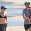 Max Greenfield avec sa femme Tess Sanchez et sa fille Lilly en vacances a Maui a Hawaii, le 30 mai 2013  
