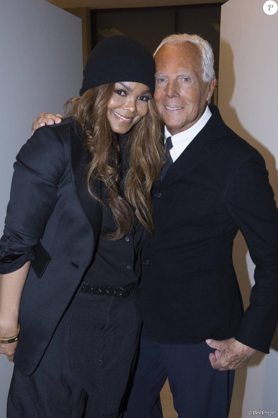 Janet Jackson, Giorgio Armani - People au 40ème anniversaire de la griffe  Giorgio Armani à Milan. Le 30 avril 2015 - Purepeople