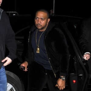 Timbaland arrive au night club "Rose" a Stockholm, le 25 octobre 2013  