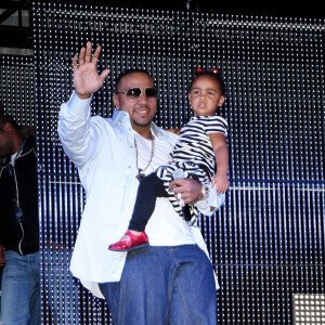 Timbaland et sa fille Reign lors du lancement de la nouvelle Countryman Mini à Londres le 8 juin 2010