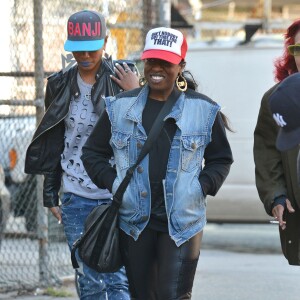 Missy Elliott fait du shopping avec des amis a New York, le 24 septembre 2013.  