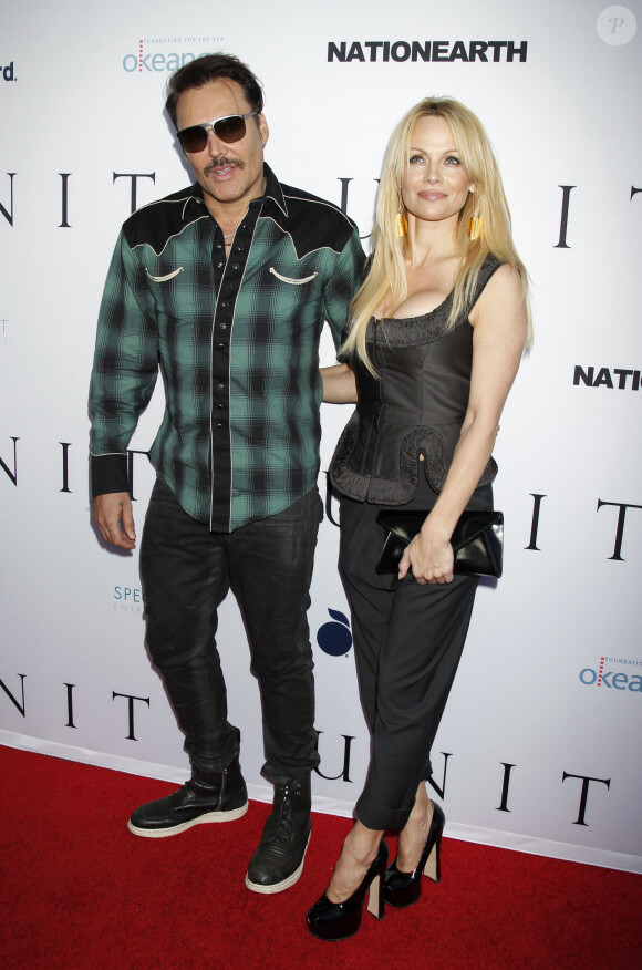 David LaChapelle, Pamela Anderson - Avant-première du film "Unity" à Los Angeles, le 24 juin 2015.  
