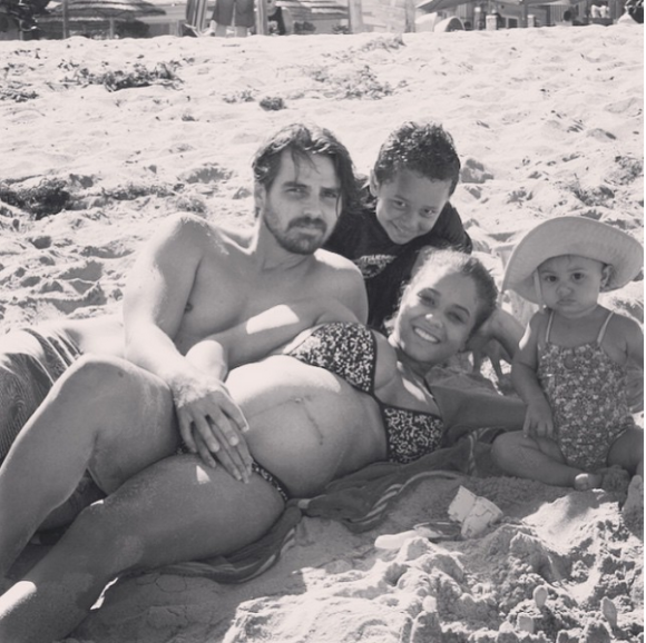 Danielle Milian, son mari Richard, son fils Daniel (dit DJ, 8 ans) et la petite Naomi Rose (1 an). Photo publiée le 26 juin 2015.
