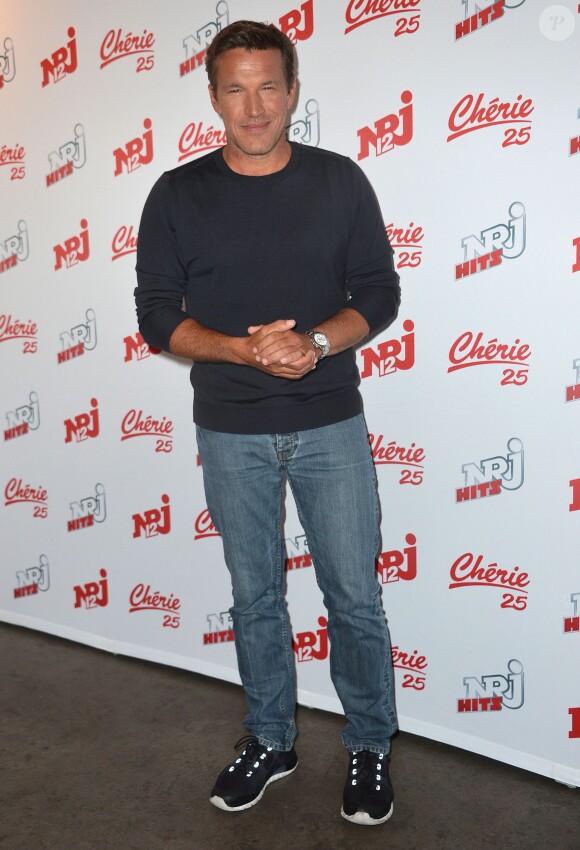 Benjamin Castaldi, lors de la conférence de presse de la grille de rentrée 2015/2016 des chaînes NRJ12, NRJ Hits et Chérie 25 à la Cour du Marais à Paris, le 27 août 2015.