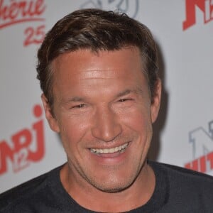 Benjamin Castaldi, lors de la conférence de presse de la grille de rentrée 2015/2016 des chaînes NRJ12, NRJ Hits et Chérie 25 à la Cour du Marais à Paris, le 27 août 2015.