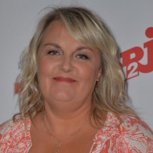 Valérie Damidot, lors de la conférence de presse de la grille de rentrée 2015/2016 des chaînes NRJ12, NRJ Hits et Chérie 25 à la Cour du Marais à Paris, le 27 août 2015.