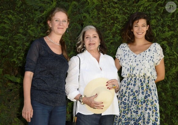 Delphine Noels, Françoise Fabian et Mélanie Doutey au photocall du film "Post partum" lors du 8e Festival du Film Francophone d'Angoulême, le 29 août 2015
