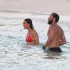 Exclusif - Pippa Middleton et son frère James Middleton en vacances à Saint-Barthélémy à la célèbre plage de l'Eden Rock le 22 août 2015.