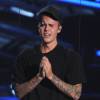 Justin Bieber sur la scène des MTV Video Music Awards le 30 août 2015 à Los Angeles 