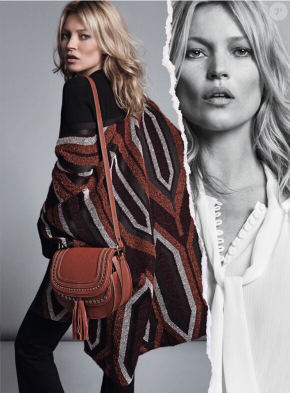 Kate Moss figure sur la campagne publicitaire automne-hiver 2015 de Mango. Photo par Inez et Vinoodh.
