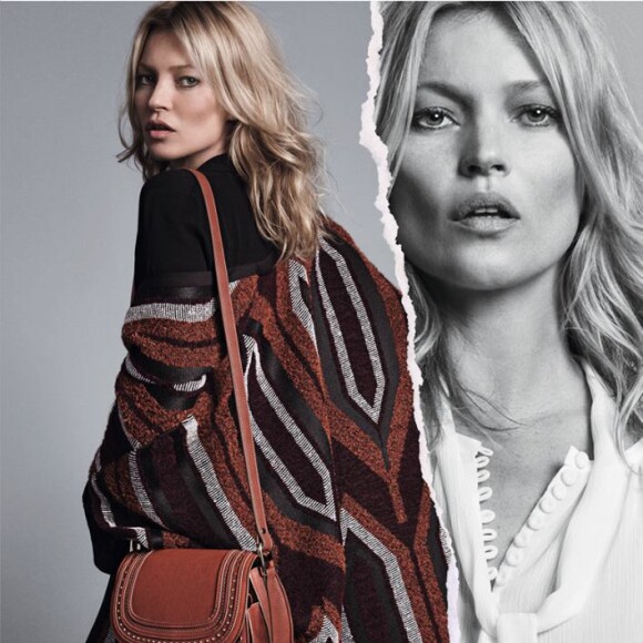 Kate Moss figure sur la campagne publicitaire automne-hiver 2015 de Mango. Photo par Inez et Vinoodh.