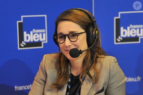 Daniela Lumbroso à radio France Bleu - People au salon international de l'agriculture de la Porte de Versailles à Paris le 26 février 2015.