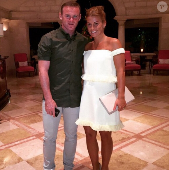 Wayne et Coleen Rooney lors de leurs vacances aux Bahamas en juin 2015. Le couple a annoncé le 8 juillet attendre son troisième enfant.