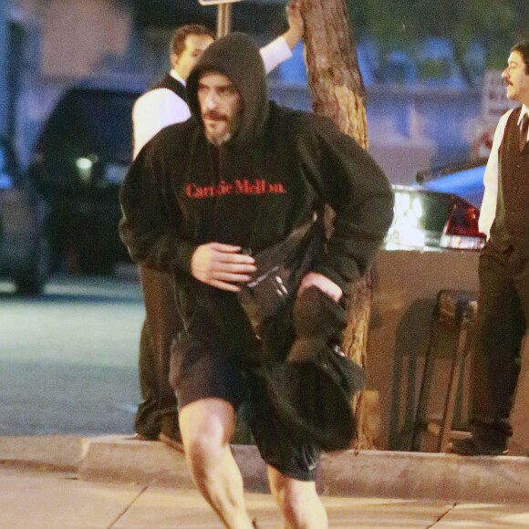 Exclusif - Joe Manganiello et son beau-fils Manolo Gonzalez (fils de Sofia Vergara et Joe Gonzales) se rendent chez "Reebok Crossfit" à Los Angeles, le 13 mars 2015